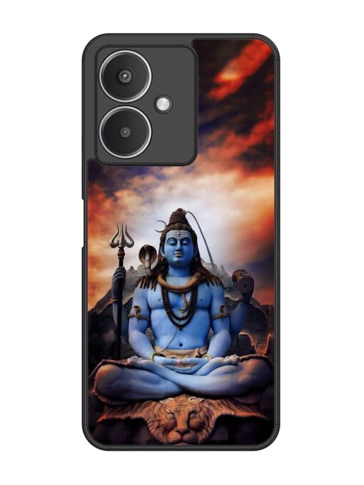 Jai Jai Shiv Glossy Metal Phone Cover for Xiaomi Redmi 13C (5G) Zapvi