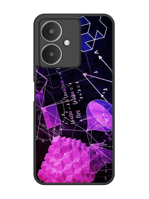 Math Physics Formula Art Glossy Metal Phone Cover for Xiaomi Redmi 13C (5G) Zapvi