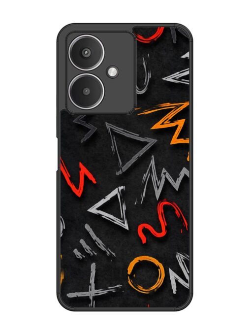 Grungy Graffiti Glossy Metal Phone Cover for Xiaomi Redmi 13C (5G) Zapvi