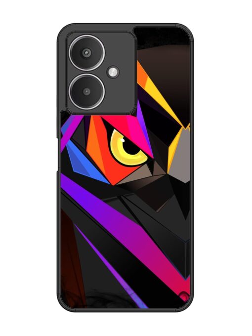 Wpap Owl Glossy Metal Phone Cover for Xiaomi Redmi 13C (5G) Zapvi