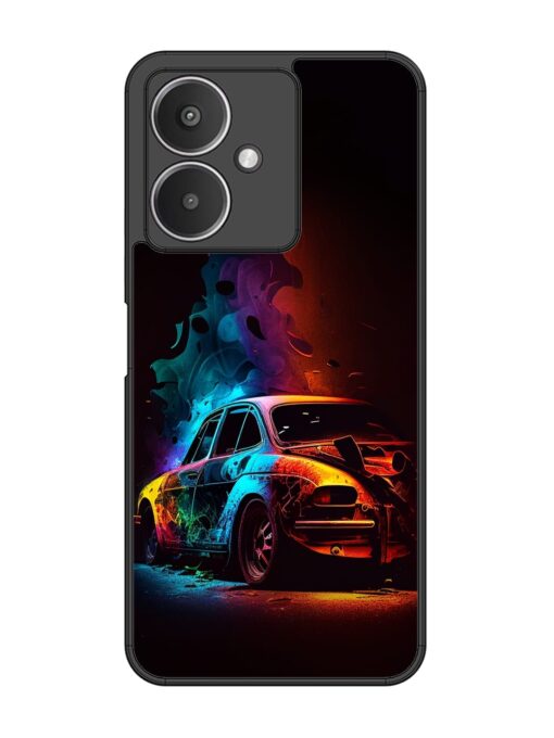 High Classic Car Art Glossy Metal Phone Cover for Xiaomi Redmi 13C (5G) Zapvi