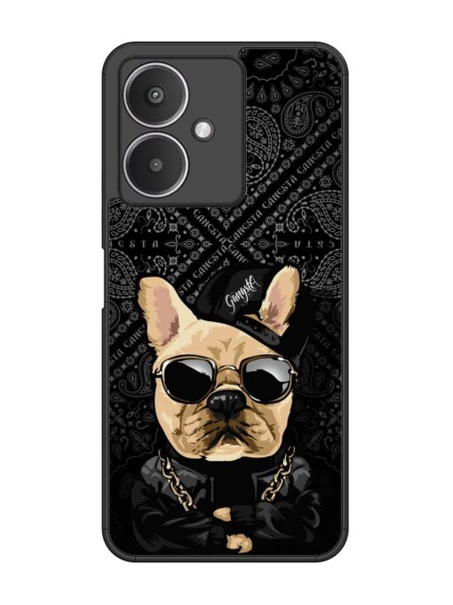 Gangsta Cool Sunmetales Dog Glossy Metal Phone Cover for Xiaomi Redmi 13C (5G) Zapvi