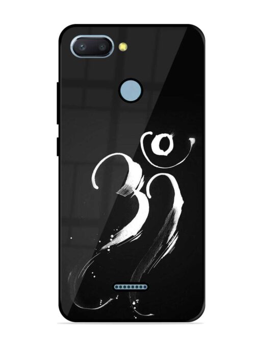 Om Logo Glossy Metal Phone Cover for Xiaomi Redmi 6 Zapvi