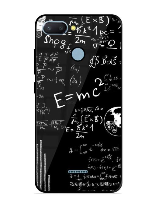 E=Mc2 Mass?Energy Equivalence Glossy Metal Phone Cover for Xiaomi Redmi 6