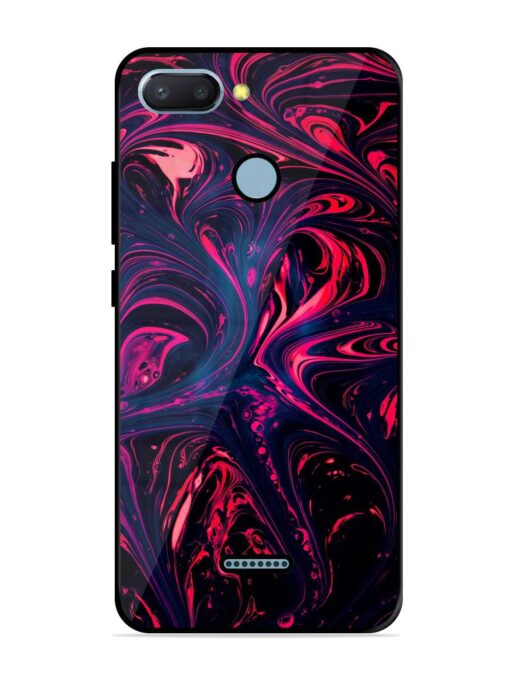 Abstract Background Glossy Metal Phone Cover for Xiaomi Redmi 6 Zapvi