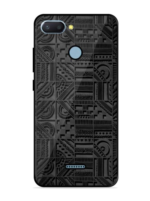 Seamless Pattern Glossy Metal Phone Cover for Xiaomi Redmi 6