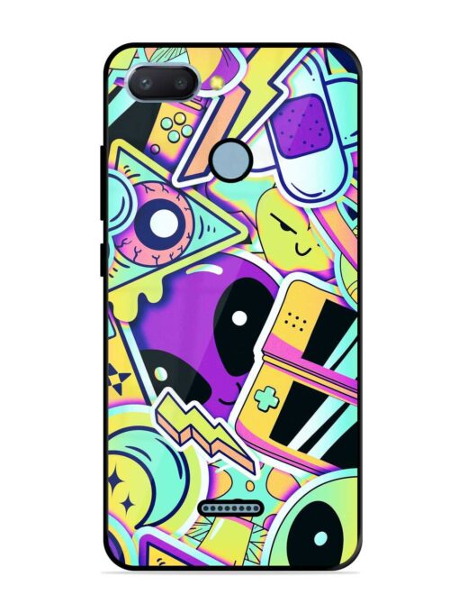 Scratch Art Glossy Metal Phone Cover for Xiaomi Redmi 6