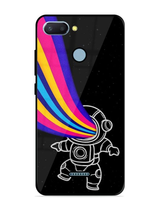 Astronaut Glossy Metal TPU Phone Cover for Xiaomi Redmi 6