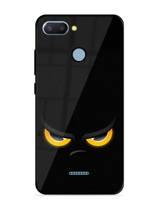 Scary Yellow Eye Glossy Metal TPU Phone Cover for Xiaomi Redmi 6