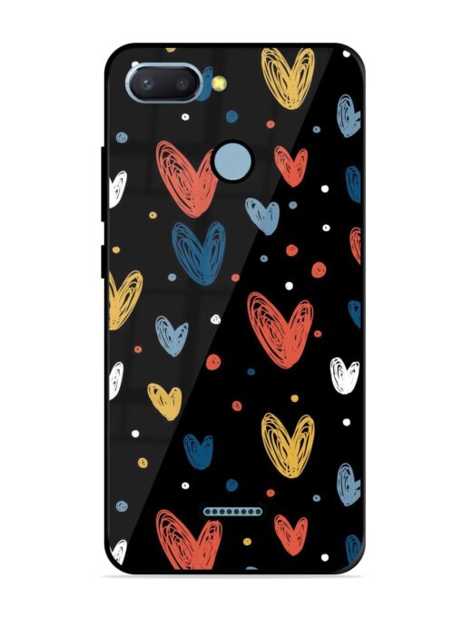 Happy Valentines Day Glossy Metal TPU Phone Cover for Xiaomi Redmi 6 Zapvi