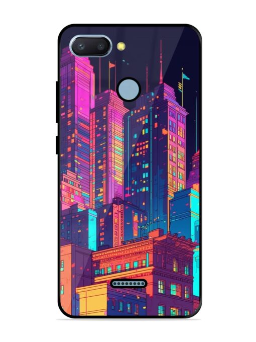 City View Glossy Metal Phone Cover for Xiaomi Redmi 6