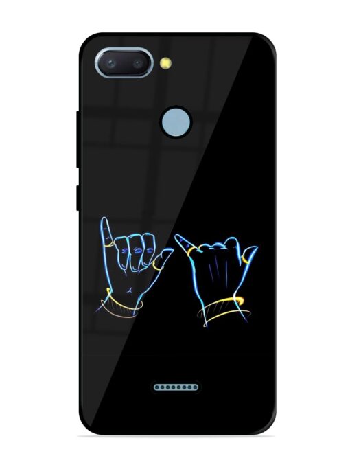 Symbolic Krishna Flute Glossy Metal Phone Cover for Xiaomi Redmi 6 Zapvi