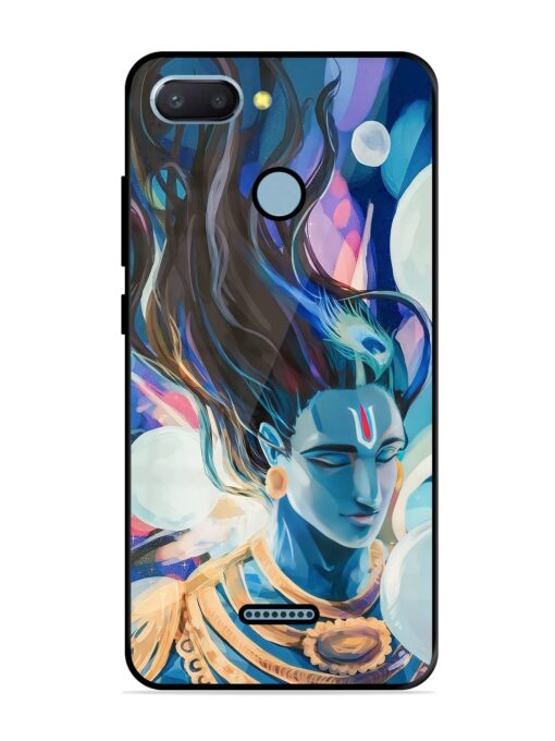 Bhagwan Sri Krishna Glossy Metal Phone Cover for Xiaomi Redmi 6