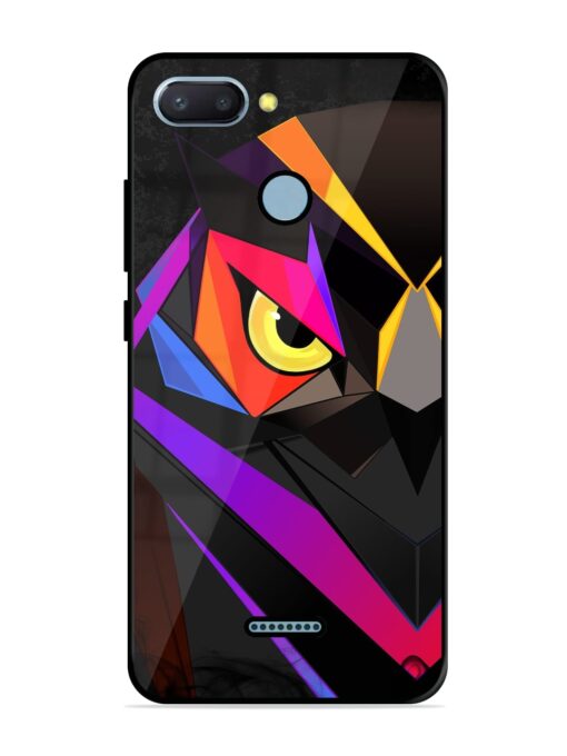 Wpap Owl Glossy Metal Phone Cover for Xiaomi Redmi 6