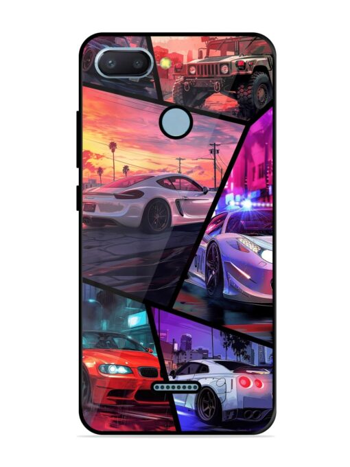 Ride In Pixels Glossy Metal Phone Cover for Xiaomi Redmi 6