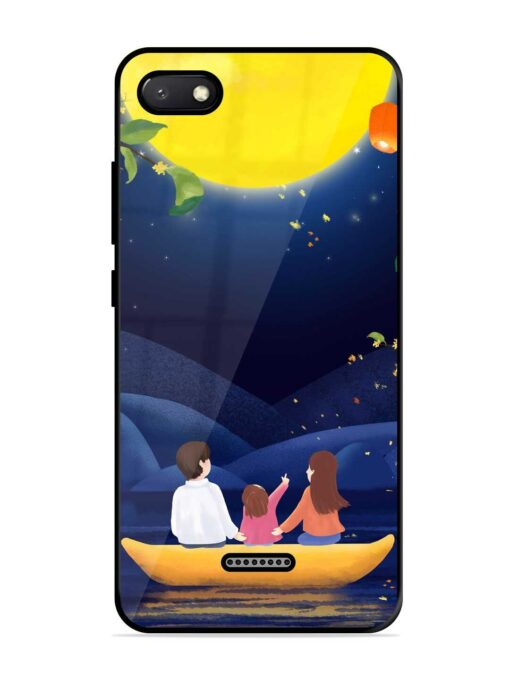 Happy Family And Beautiful View Glossy Metal Phone Cover for Xiaomi Redmi 6A Zapvi