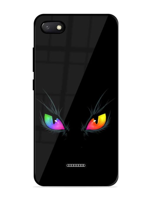 Cat Eyes Glossy Metal Phone Cover for Xiaomi Redmi 6A