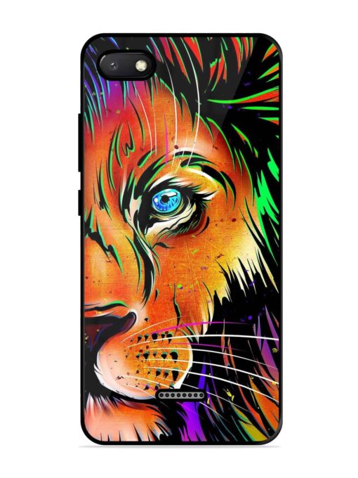 Colorful Lion Design Glossy Metal TPU Phone Cover for Xiaomi Redmi 6A Zapvi