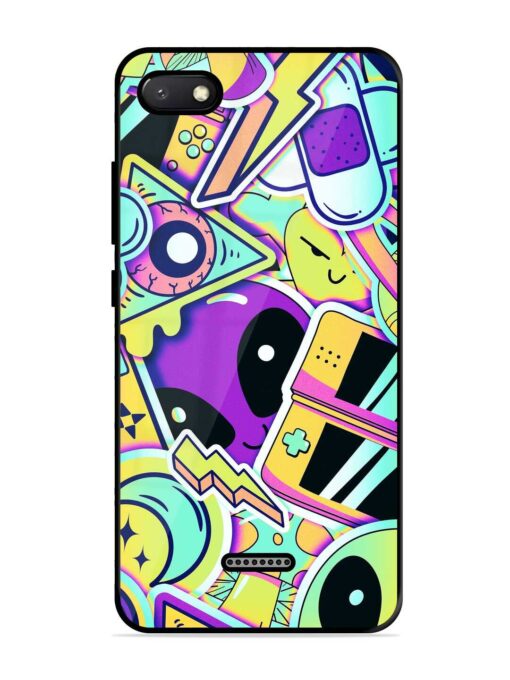 Scratch Art Glossy Metal Phone Cover for Xiaomi Redmi 6A Zapvi