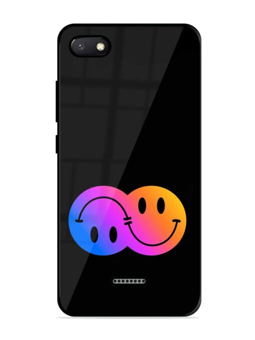 Gradient Smile Art Glossy Metal TPU Phone Cover for Xiaomi Redmi 6A