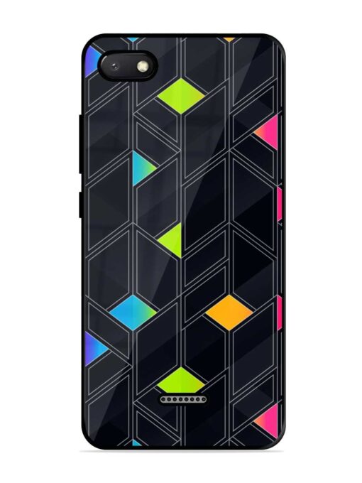 Abstract Mosaic Seamless Glossy Metal Phone Cover for Xiaomi Redmi 6A