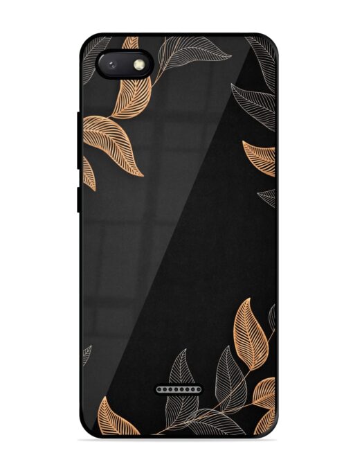 Foliage Art Glossy Metal Phone Cover for Xiaomi Redmi 6A Zapvi