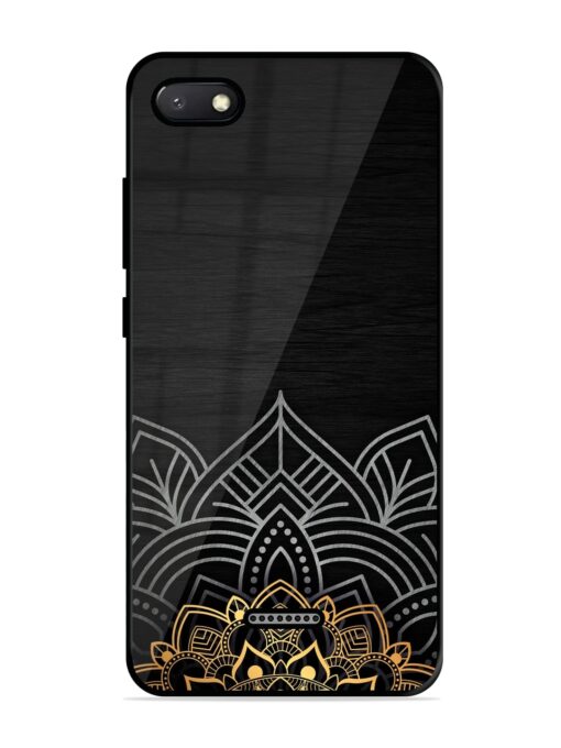 Decorative Golden Pattern Glossy Metal Phone Cover for Xiaomi Redmi 6A Zapvi