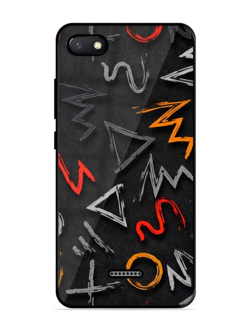 Grungy Graffiti Glossy Metal Phone Cover for Xiaomi Redmi 6A Zapvi