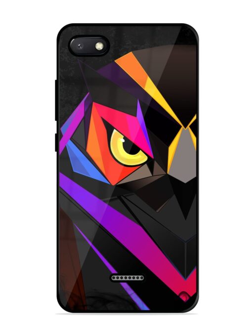 Wpap Owl Glossy Metal Phone Cover for Xiaomi Redmi 6A