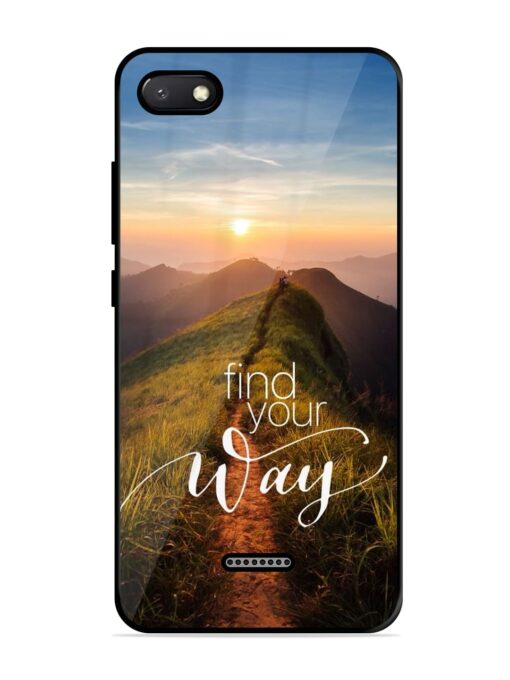 Find Your Way Glossy Metal Phone Cover for Xiaomi Redmi 6A Zapvi