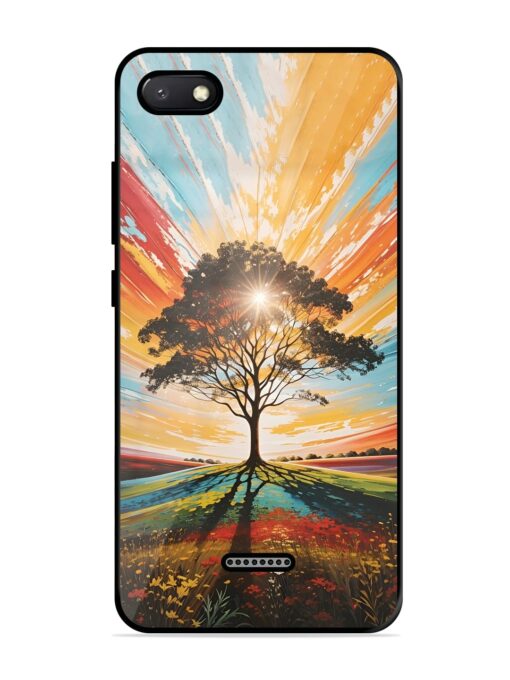 Abstract Tree Colorful Art Glossy Metal Phone Cover for Xiaomi Redmi 6A