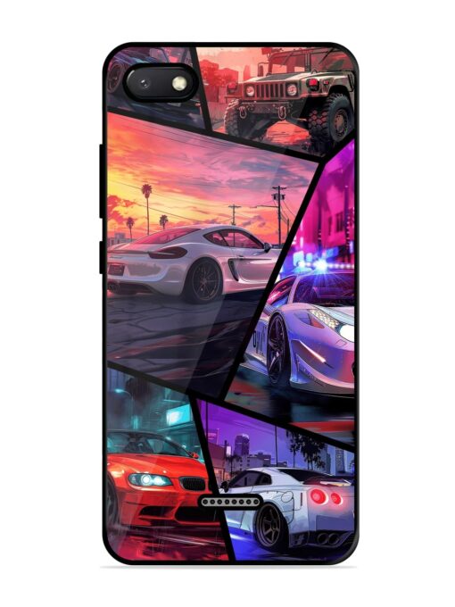 Ride In Pixels Glossy Metal Phone Cover for Xiaomi Redmi 6A