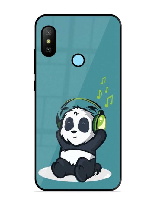 Music Panda Glossy Metal Phone Cover for Xiaomi Redmi 6 Pro