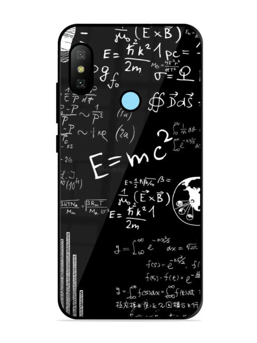 E=Mc2 Mass?Energy Equivalence Glossy Metal Phone Cover for Xiaomi Redmi 6 Pro