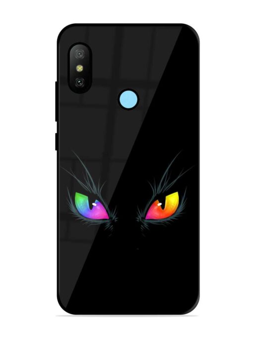 Cat Eyes Glossy Metal Phone Cover for Xiaomi Redmi 6 Pro