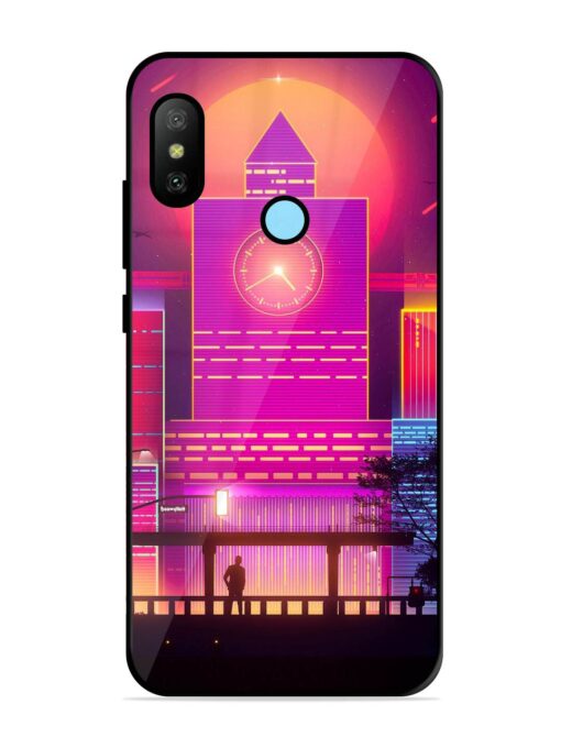 Clock Tower Glossy Metal TPU Phone Cover for Xiaomi Redmi 6 Pro Zapvi