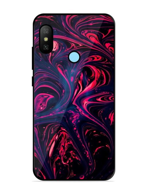 Abstract Background Glossy Metal Phone Cover for Xiaomi Redmi 6 Pro Zapvi
