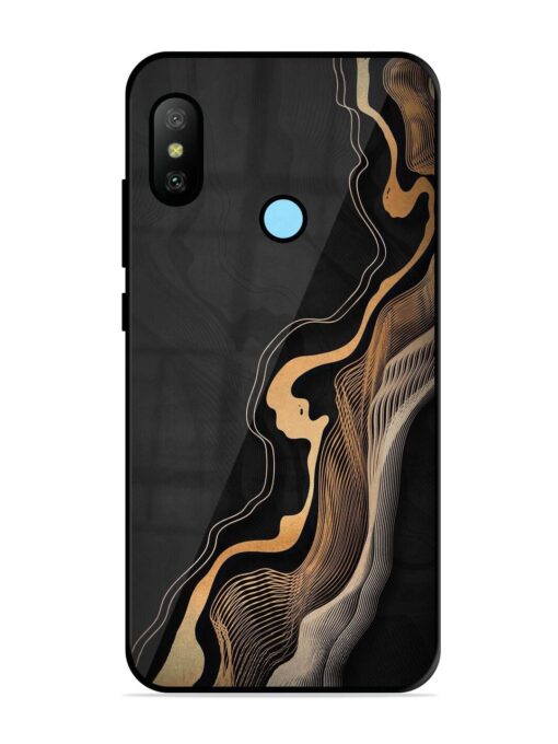 Abstract Art Glossy Metal TPU Phone Cover for Xiaomi Redmi 6 Pro Zapvi