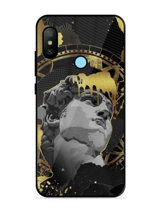 Roman Face Glossy Metal Phone Cover for Xiaomi Redmi 6 Pro