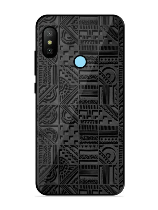 Seamless Pattern Glossy Metal Phone Cover for Xiaomi Redmi 6 Pro