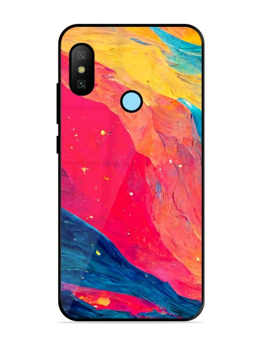 Starry Night Glossy Metal Phone Cover for Xiaomi Redmi 6 Pro