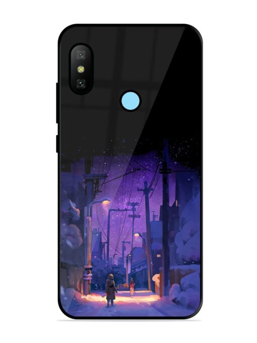 Winter Anime Art Glossy Metal Phone Cover for Xiaomi Redmi 6 Pro