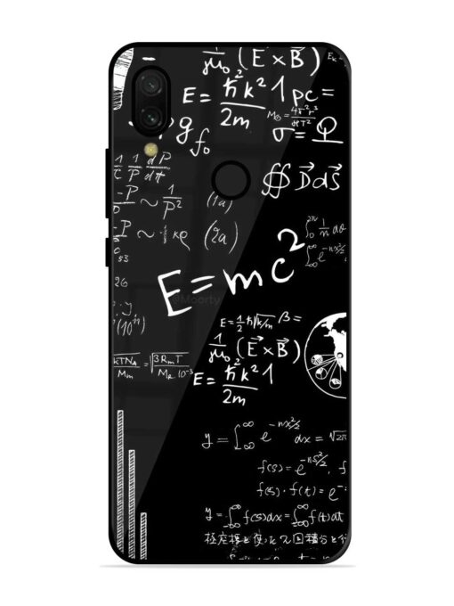 E=Mc2 Mass?Energy Equivalence Glossy Metal Phone Cover for Xiaomi Redmi 7 Zapvi