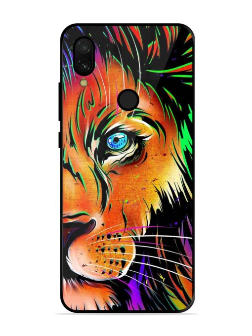 Colorful Lion Design Glossy Metal TPU Phone Cover for Xiaomi Redmi 7 Zapvi