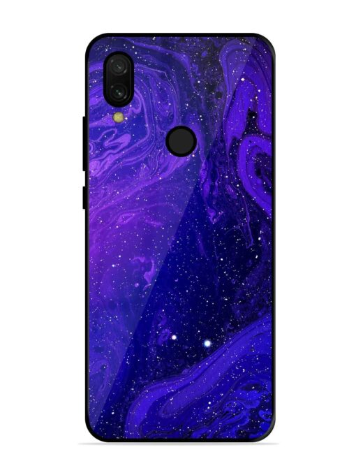 Galaxy Acrylic Abstract Art Glossy Metal Phone Cover for Xiaomi Redmi 7 Zapvi