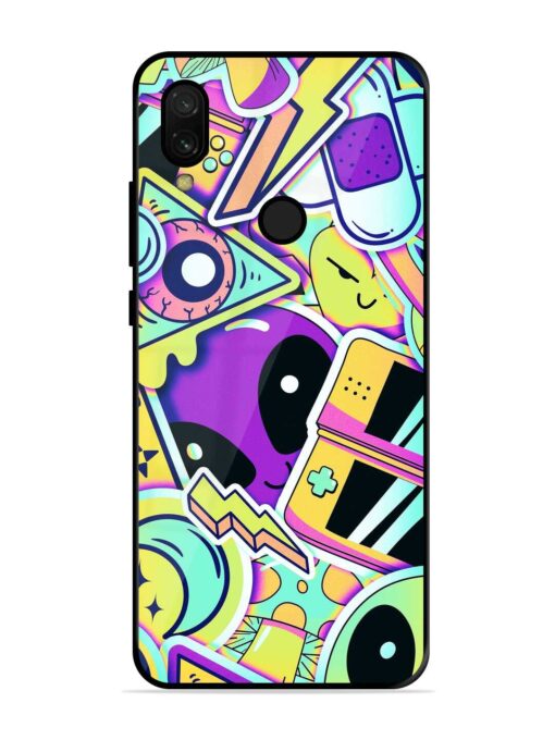 Scratch Art Glossy Metal Phone Cover for Xiaomi Redmi 7 Zapvi