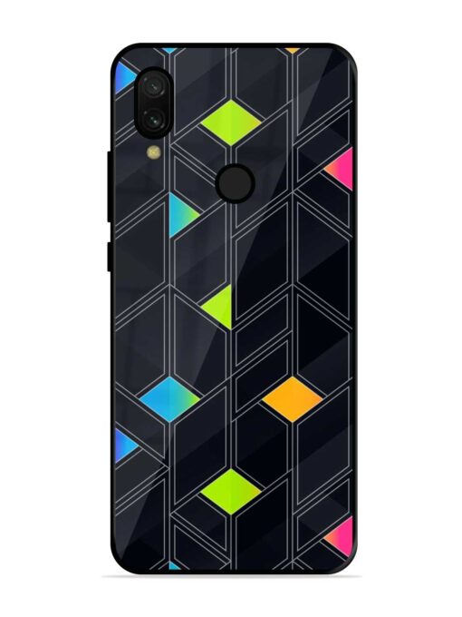 Abstract Mosaic Seamless Glossy Metal Phone Cover for Xiaomi Redmi 7 Zapvi