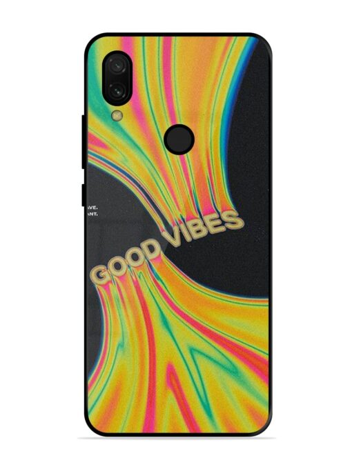 Good Vibes Glossy Metal Phone Cover for Xiaomi Redmi 7