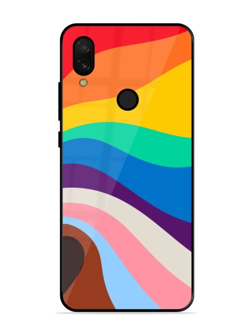 Minimal Pride Art Glossy Metal Phone Cover for Xiaomi Redmi 7