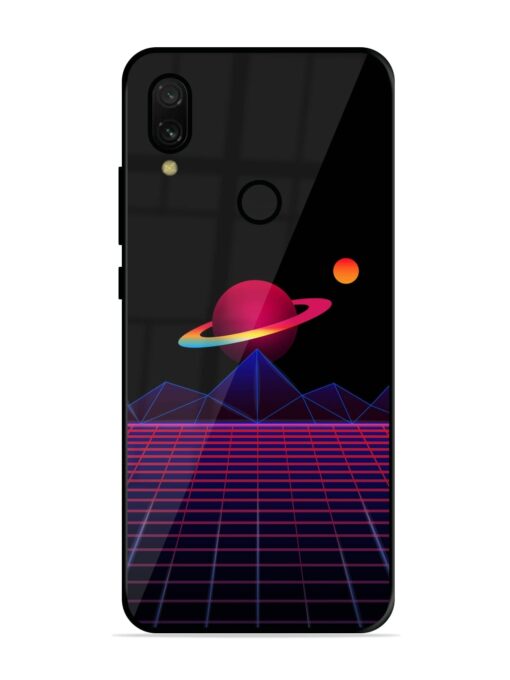 Wave Aesthetic Glossy Metal Phone Cover for Xiaomi Redmi 7